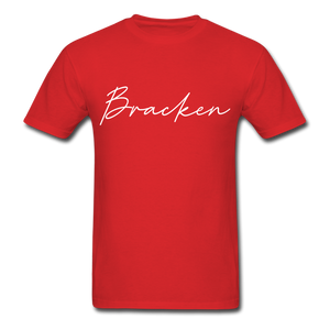 Bracken County Cursive T-Shirt - red