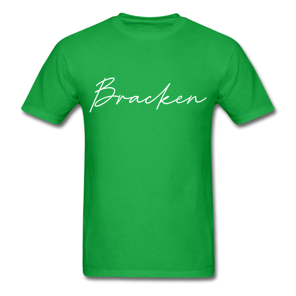 Bracken County Cursive T-Shirt - bright green