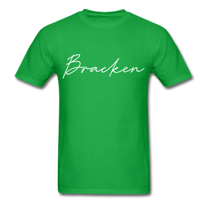 Bracken County Cursive T-Shirt - bright green