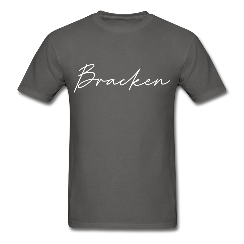 Bracken County Cursive T-Shirt - charcoal