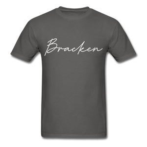 Bracken County Cursive T-Shirt - charcoal