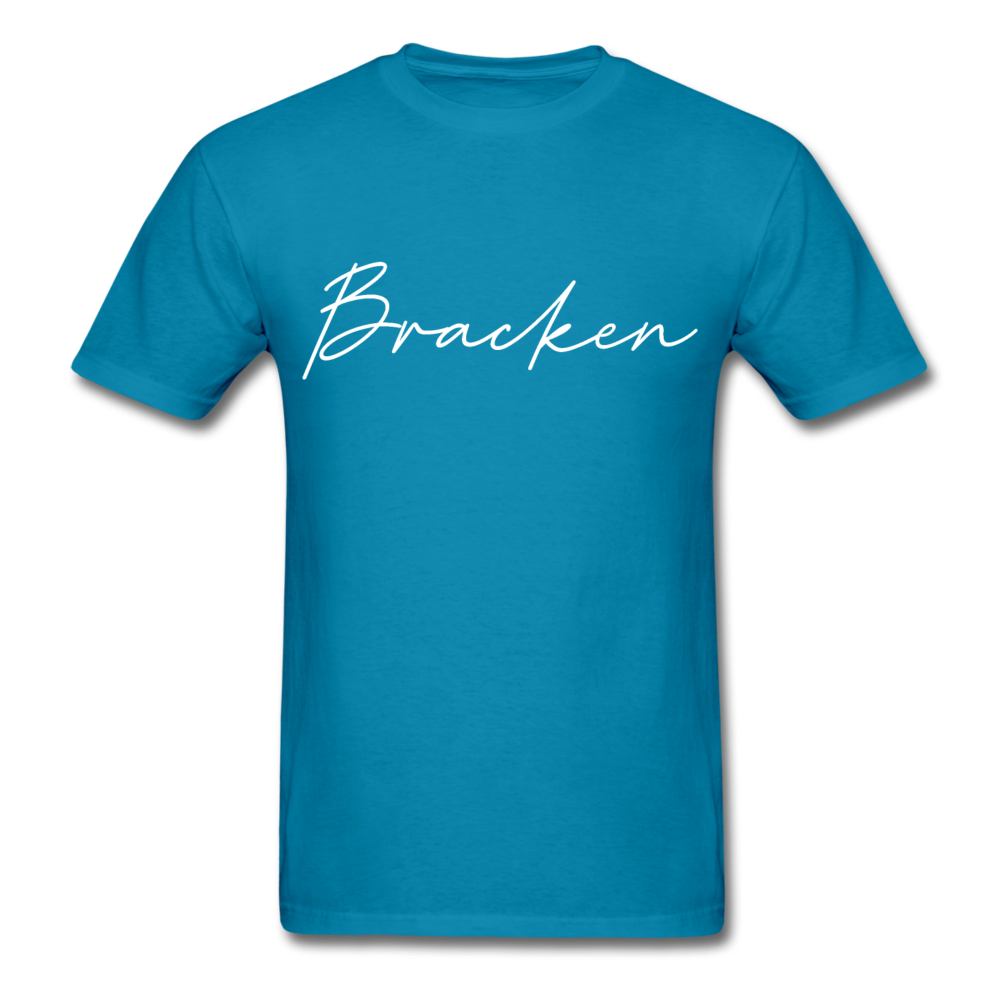 Bracken County Cursive T-Shirt - turquoise