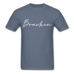 Bracken County Cursive T-Shirt - denim