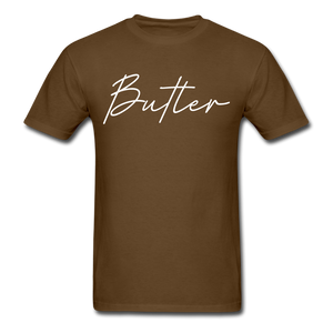 Butler County Cursive T-Shirt - brown