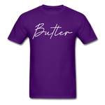 Butler County Cursive T-Shirt - purple