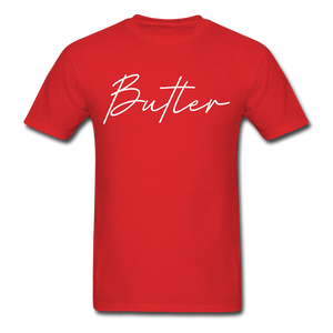 Butler County Cursive T-Shirt - red