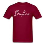 Butler County Cursive T-Shirt - burgundy