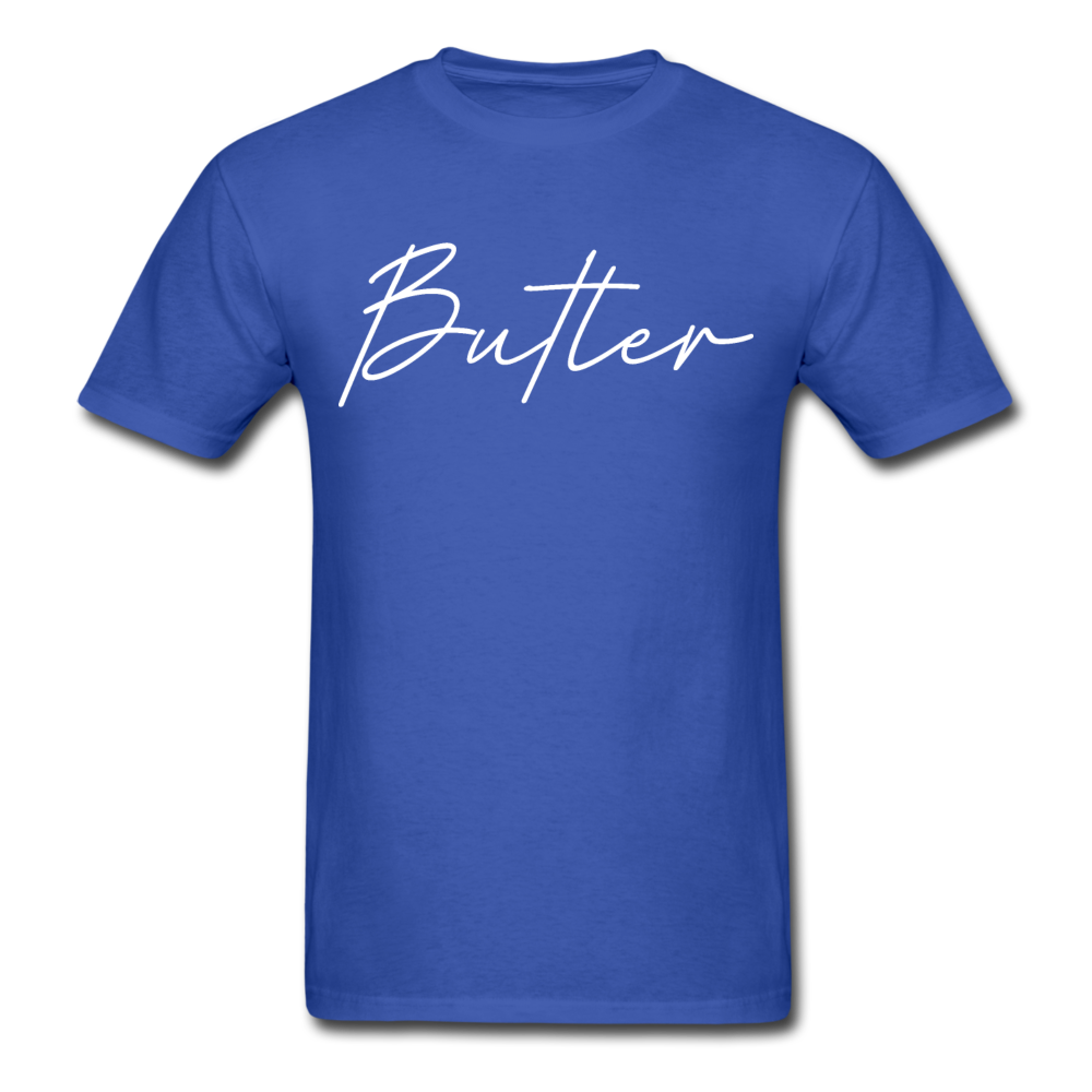 Butler County Cursive T-Shirt - royal blue