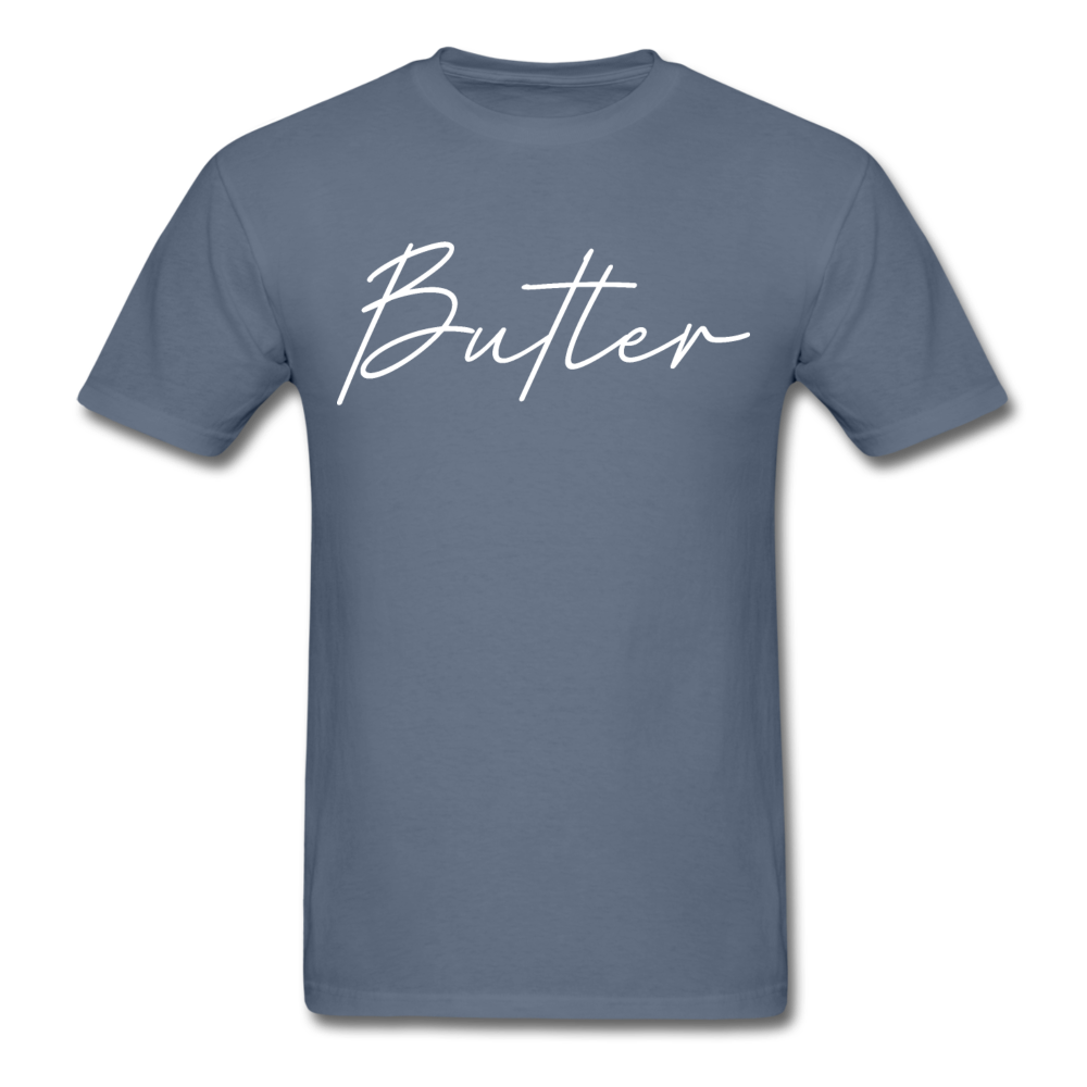 Butler County Cursive T-Shirt - denim