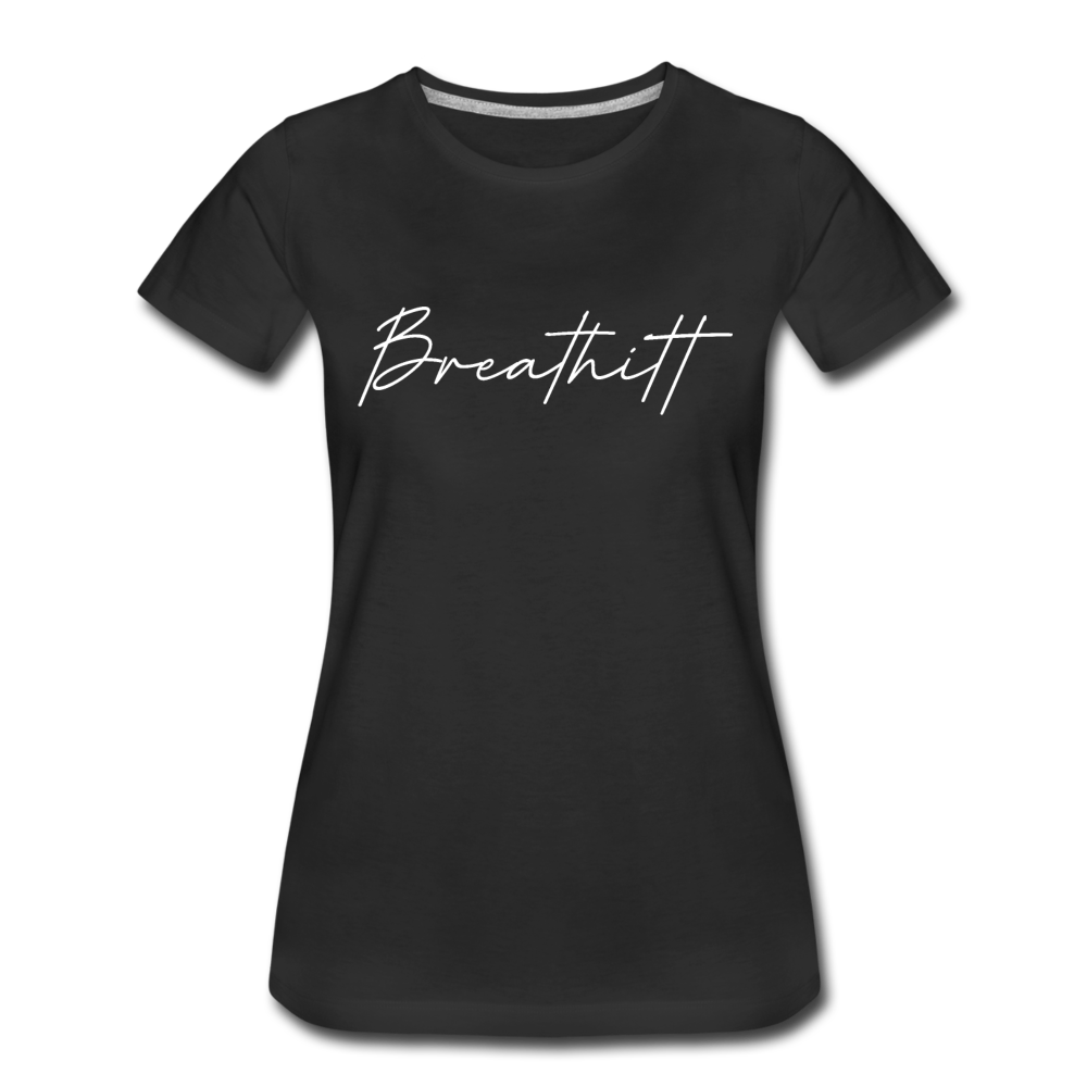 Breathitt County Cursive Women's T-Shirt - black