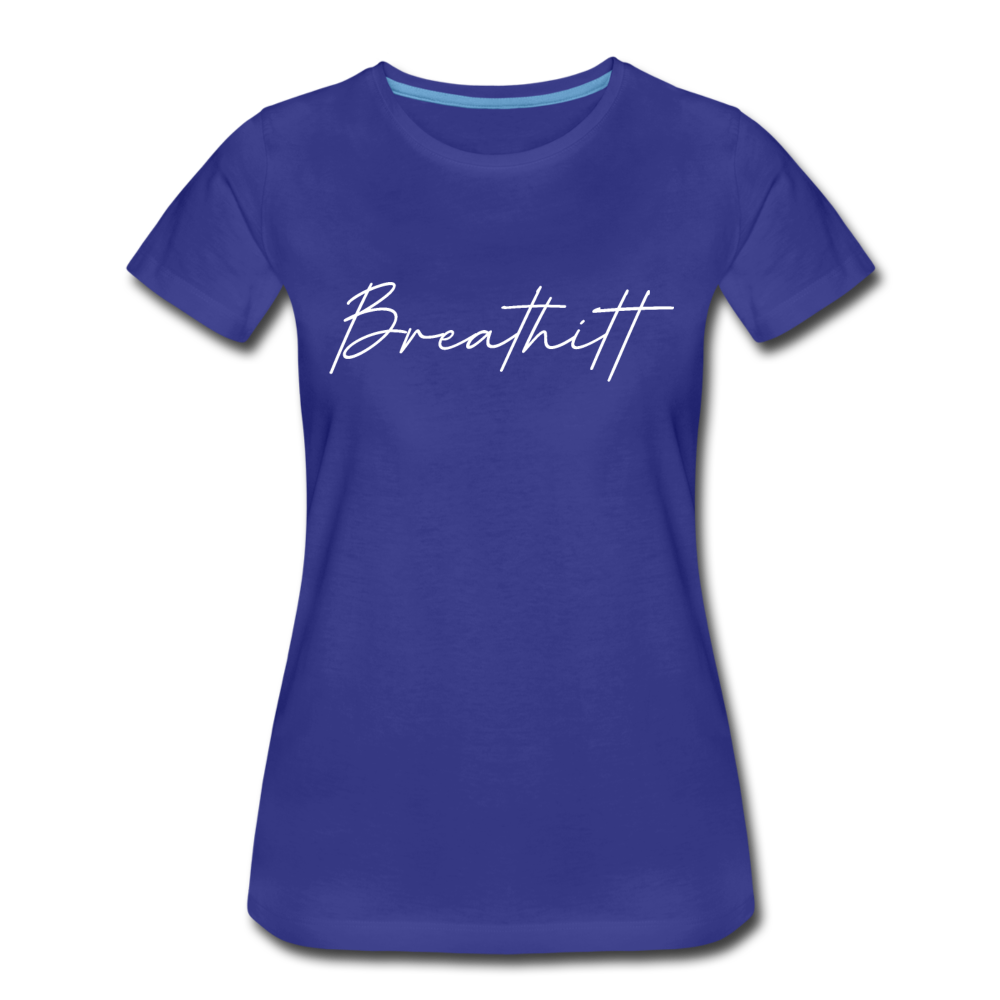 Breathitt County Cursive Women's T-Shirt - royal blue