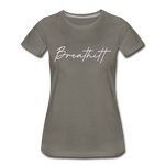 Breathitt County Cursive Women's T-Shirt - asphalt gray