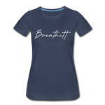 Breathitt County Cursive Women's T-Shirt - navy