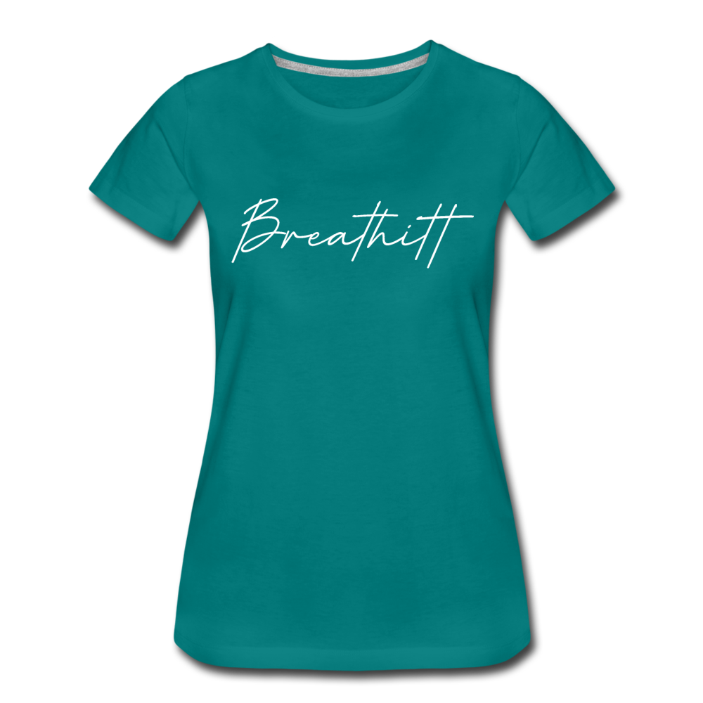 Breathitt County Cursive Women's T-Shirt - teal