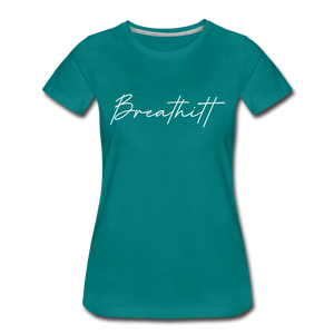 Breathitt County Cursive Women's T-Shirt - teal