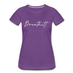 Breathitt County Cursive Women's T-Shirt - purple