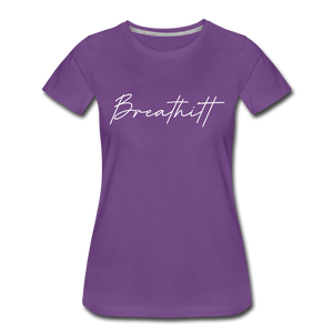 Breathitt County Cursive Women's T-Shirt - purple