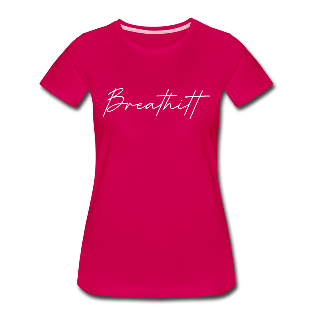 Breathitt County Cursive Women's T-Shirt - dark pink