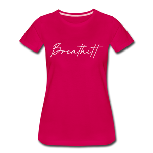 Breathitt County Cursive Women's T-Shirt - dark pink