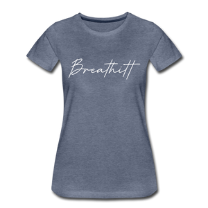 Breathitt County Cursive Women's T-Shirt - heather blue