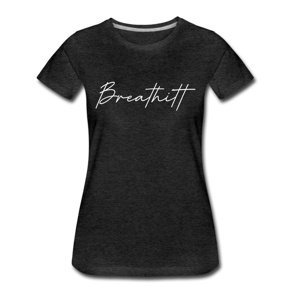 Breathitt County Cursive Women's T-Shirt - charcoal gray