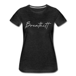 Breathitt County Cursive Women's T-Shirt - charcoal gray