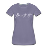 Breathitt County Cursive Women's T-Shirt - washed violet