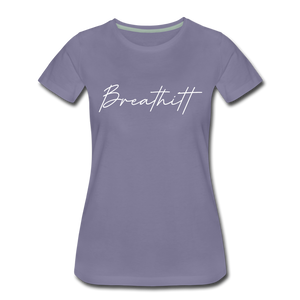 Breathitt County Cursive Women's T-Shirt - washed violet