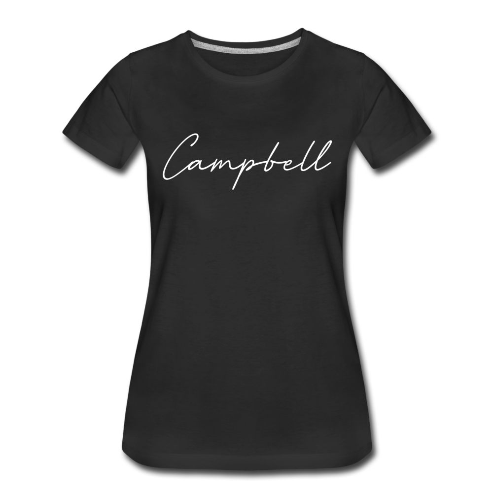 Campbell County Cursive Women's T-Shirt - black