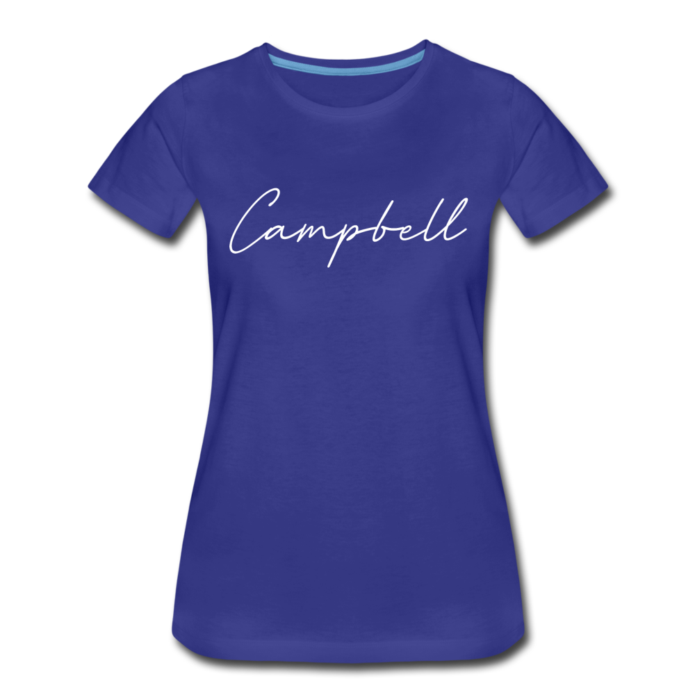 Campbell County Cursive Women's T-Shirt - royal blue