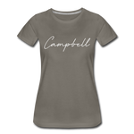 Campbell County Cursive Women's T-Shirt - asphalt gray