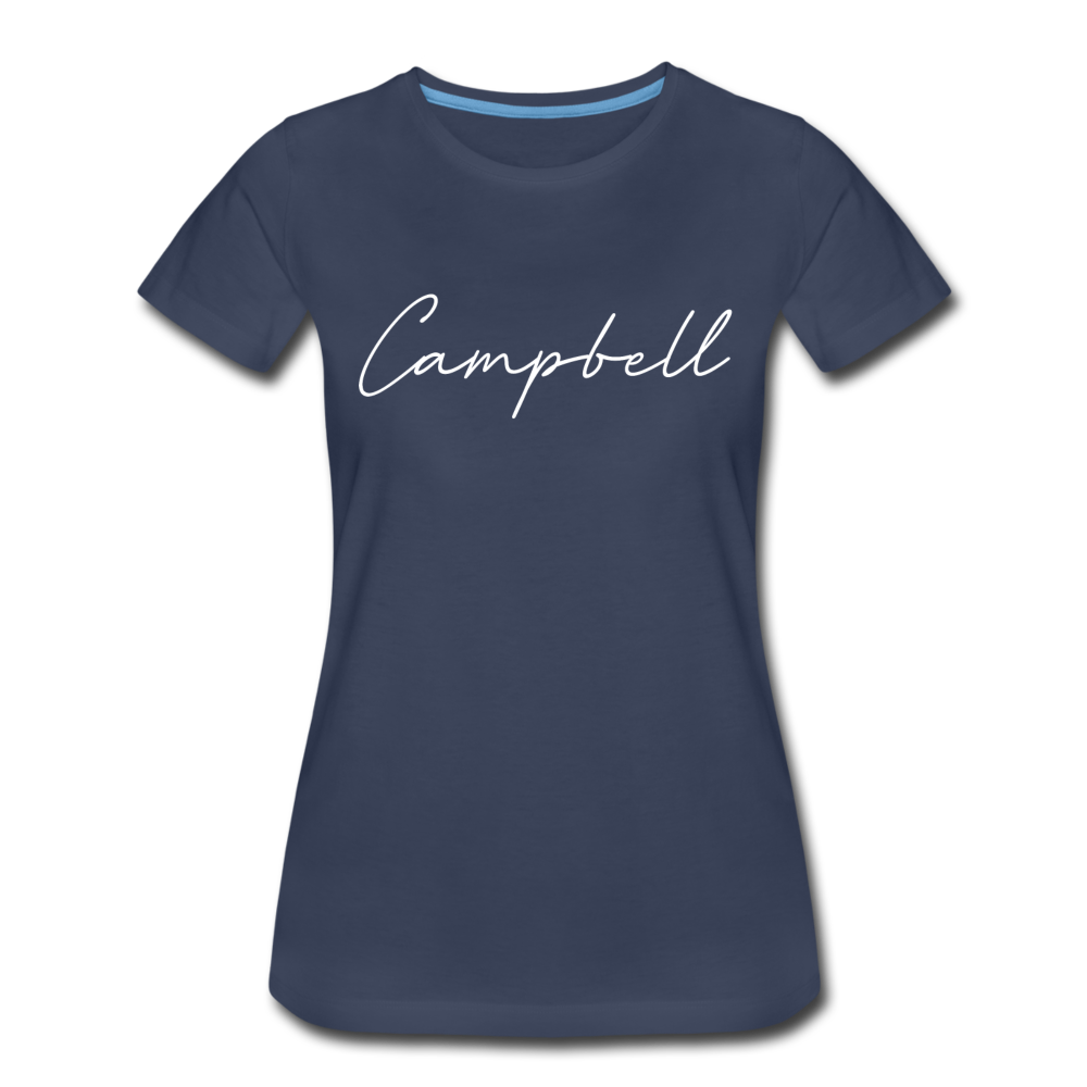 Campbell County Cursive Women's T-Shirt - navy