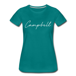 Campbell County Cursive Women's T-Shirt - teal