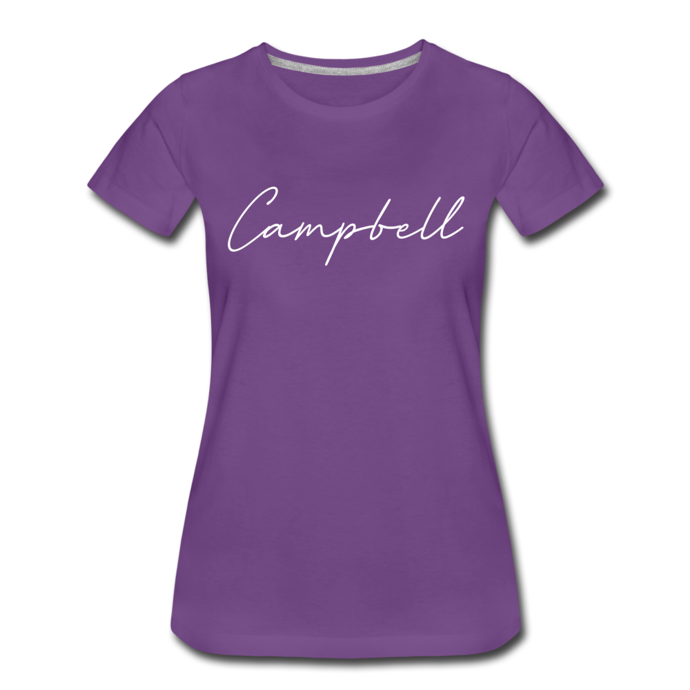 Campbell County Cursive Women's T-Shirt - purple