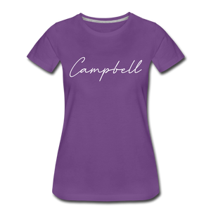 Campbell County Cursive Women's T-Shirt - purple