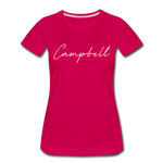 Campbell County Cursive Women's T-Shirt - dark pink