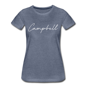 Campbell County Cursive Women's T-Shirt - heather blue