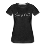 Campbell County Cursive Women's T-Shirt - charcoal gray