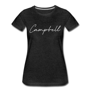 Campbell County Cursive Women's T-Shirt - charcoal gray