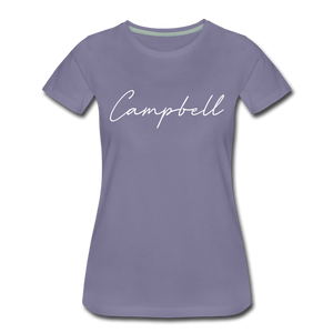 Campbell County Cursive Women's T-Shirt - washed violet