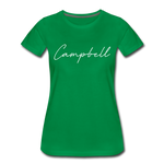 Campbell County Cursive Women's T-Shirt - kelly green