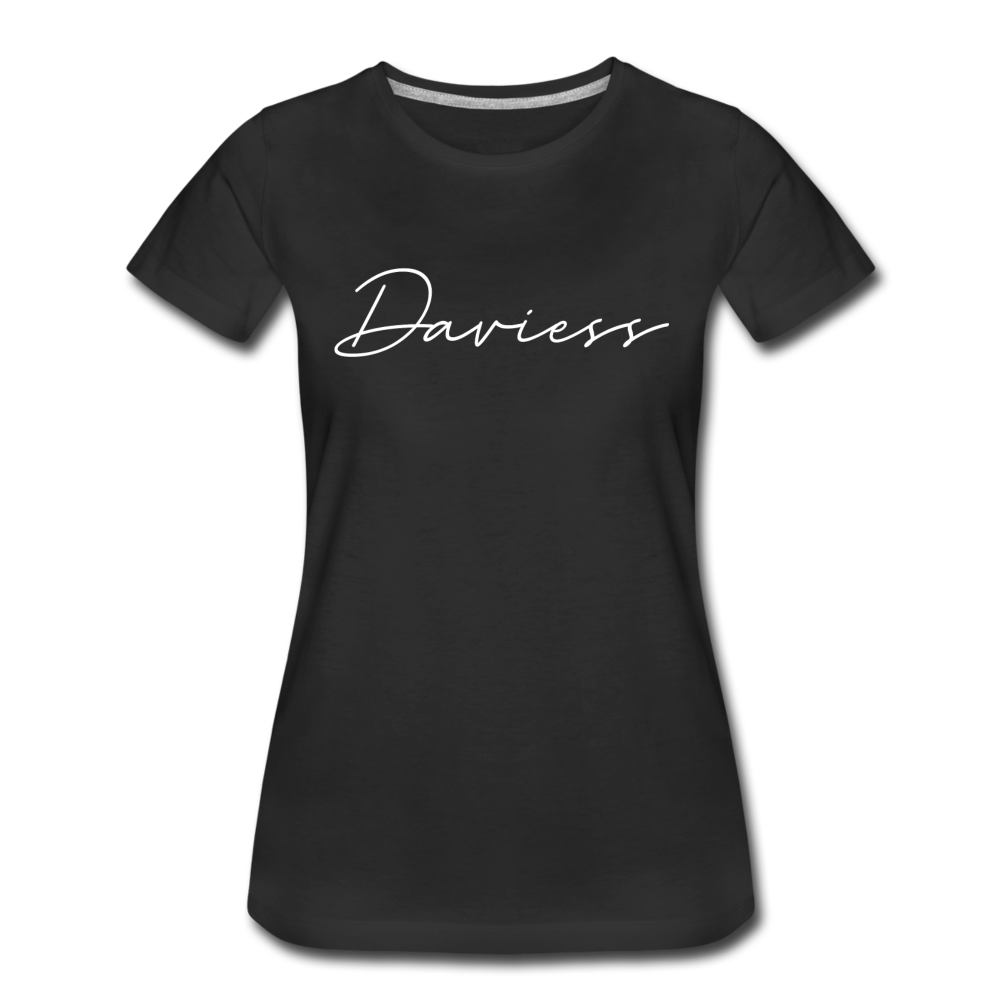 Daviess County Cursive Women's T-Shirt - black