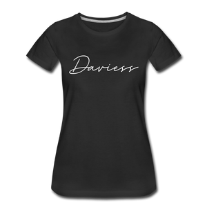 Daviess County Cursive Women's T-Shirt - black