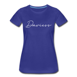 Daviess County Cursive Women's T-Shirt - royal blue