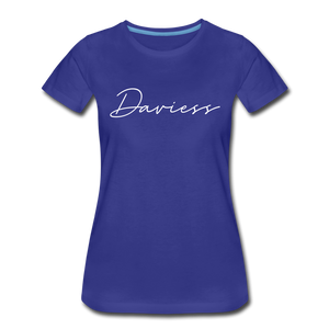 Daviess County Cursive Women's T-Shirt - royal blue