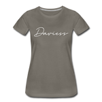 Daviess County Cursive Women's T-Shirt - asphalt gray