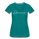 Daviess County Cursive Women's T-Shirt - teal