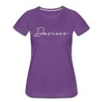 Daviess County Cursive Women's T-Shirt - purple