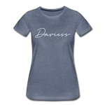 Daviess County Cursive Women's T-Shirt - heather blue