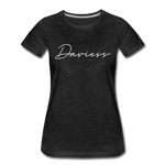 Daviess County Cursive Women's T-Shirt - charcoal gray